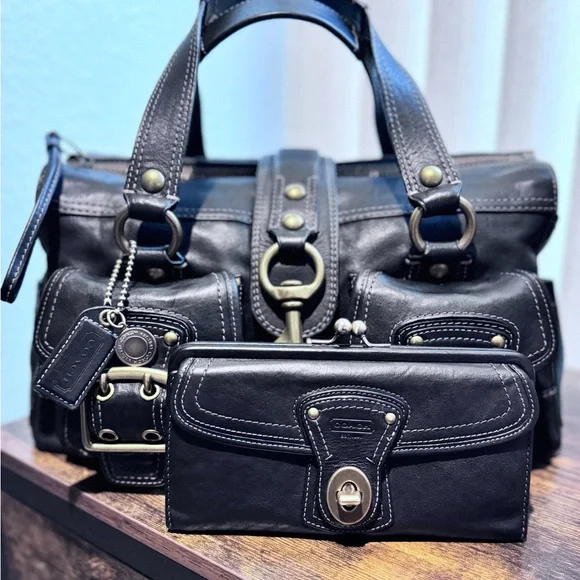 Coach 65th Anniversary Legacy Mandy Satchel with matching wallet - Picture 11 of 16